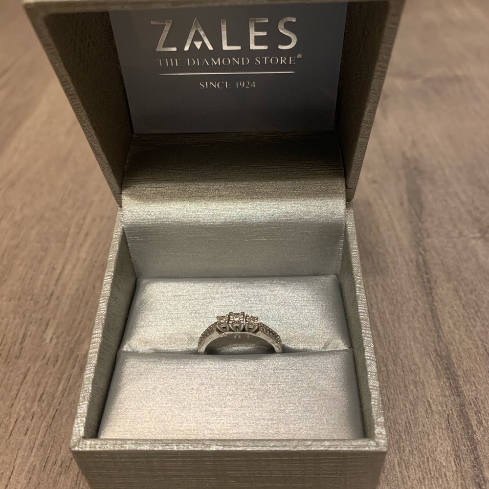 Zales three stone ring